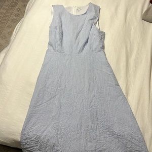 J.Crew blue seersucker dress